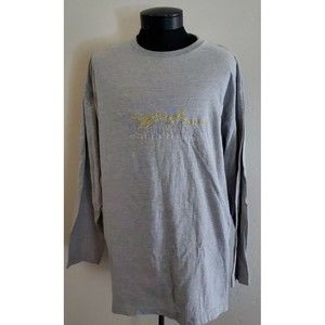 VINTAGE Ruff Ryders Dirty Denim Long Sleeve Shirt Adult 2XL XXL Gray DMX Rap